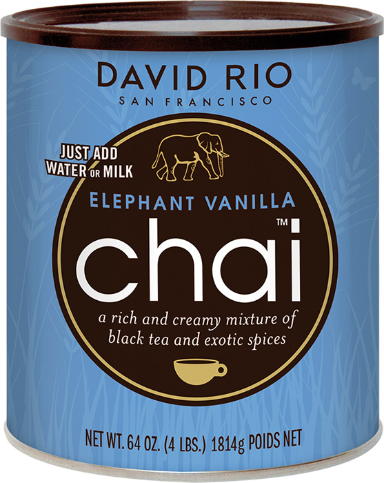 David Rio Chai Foodservice Elephant Vanilla Chai 1814gr