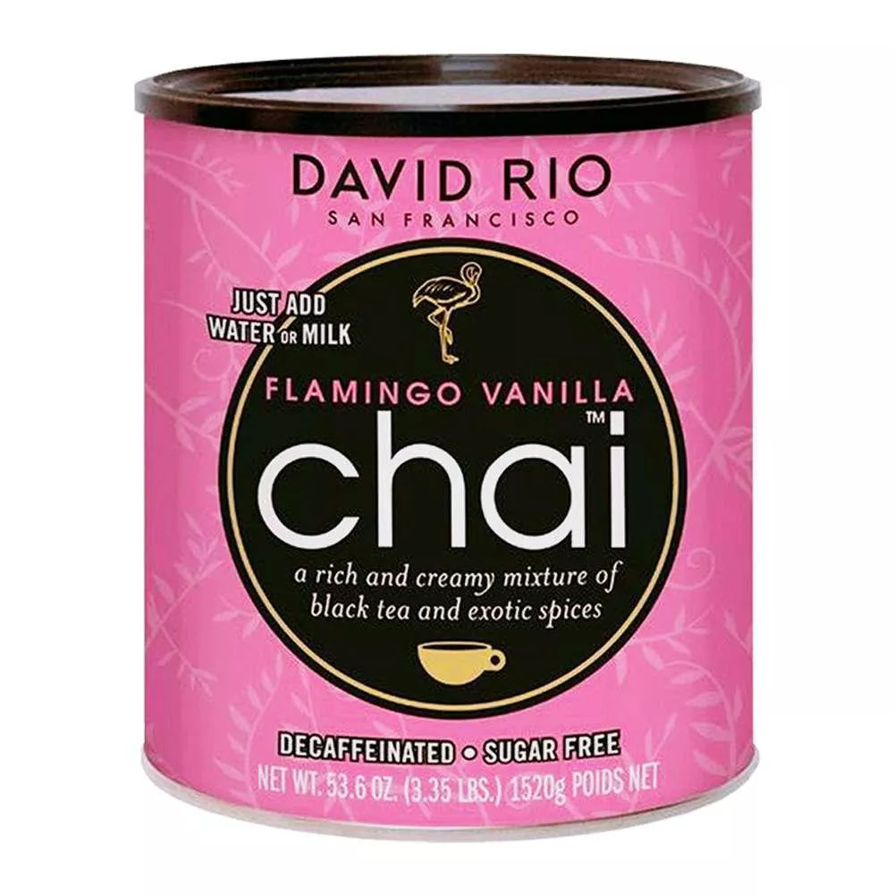 David Rio Chai Foodservice Flamingo Vanilie fără zahăr fără cofeină 1520gr